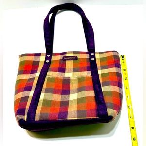 Longaberger Homestead Plaid Bag